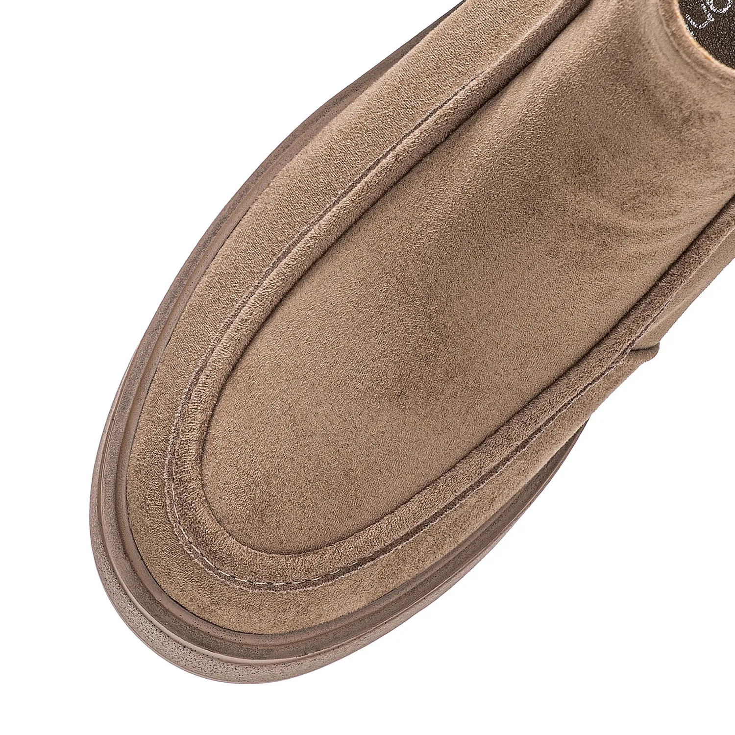 Botin Platanitos Dama Btw Selena color beige oscuro | Platanitos