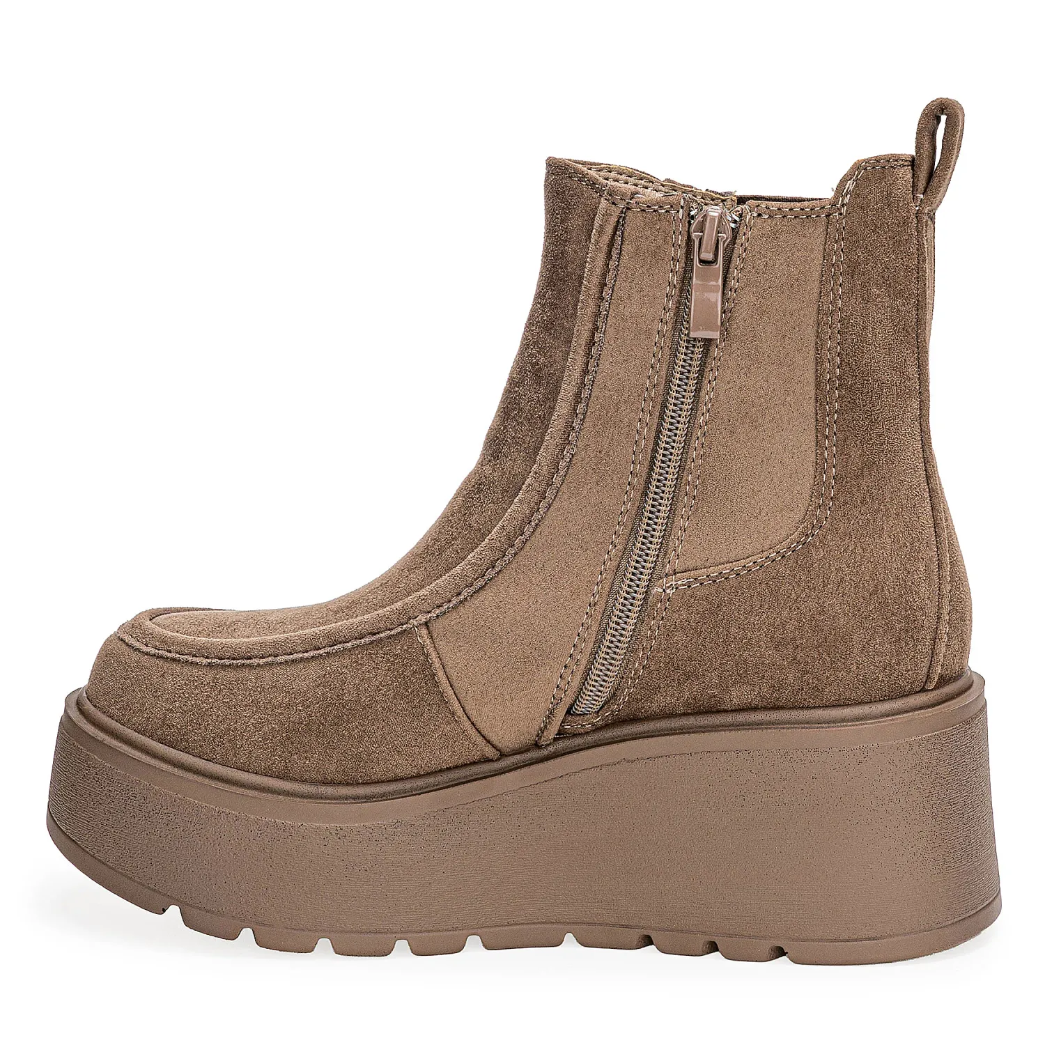 Botin Platanitos Dama Btw Selena color beige oscuro | Platanitos