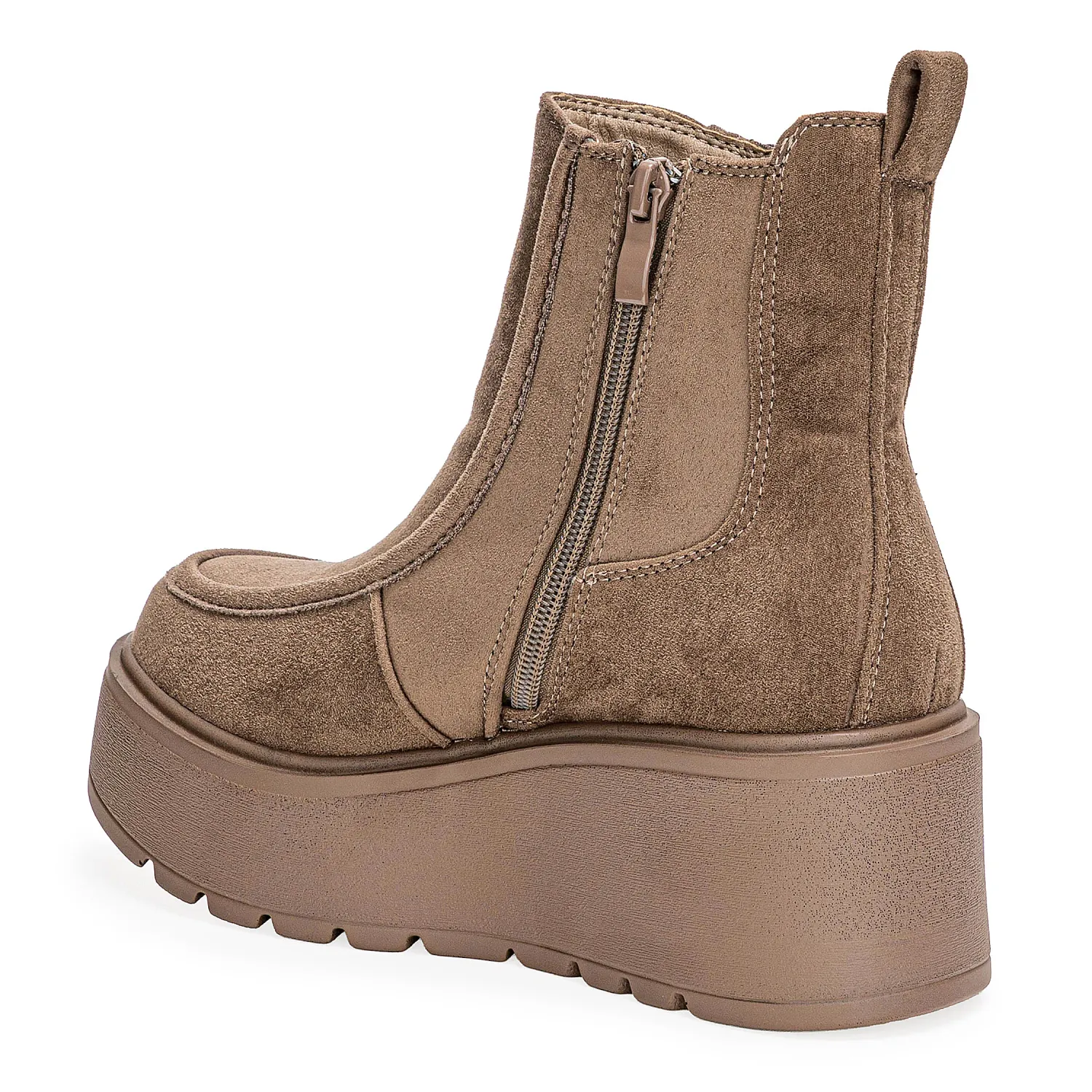 Botin Platanitos Dama Btw Selena color beige oscuro | Platanitos