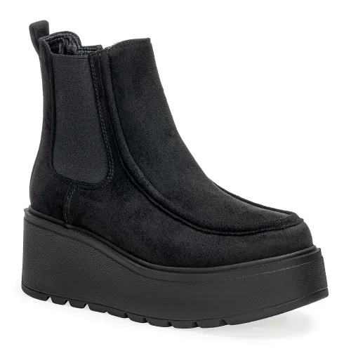 Platanitos Negro de Mujer modelo Botin Dama Btw Selena negros sintéticos mujer 2025091020525914845 Sintético Sintético