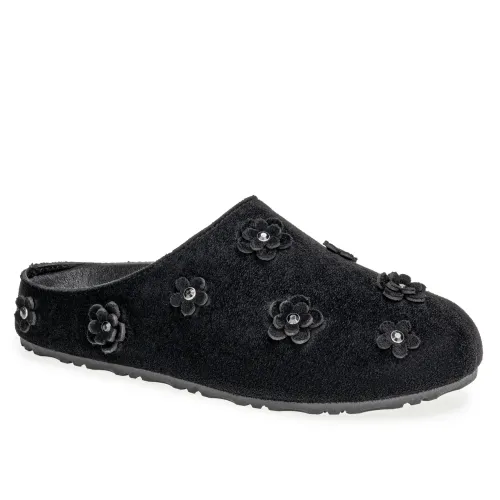 Platanitos Negro de Mujer modelo Sueco Dama Sc Flory negros sintéticos mujer 2025091113513020775 Sintético Sintético