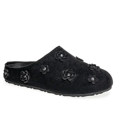 Platanitos Negro de Mujer modelo Sueco Dama Sc Flory negros sintéticos mujer 2025091113513020775 Sintético Sintético