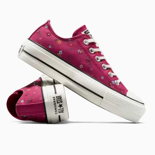 Converse Zapatillas Urbanas Mujer Ct As Lift Platform Embroidered Blooms