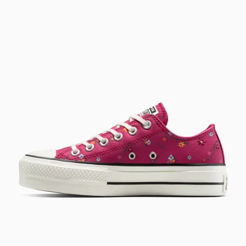 Converse Zapatillas Urbanas Mujer Ct As Lift Platform Embroidered Blooms