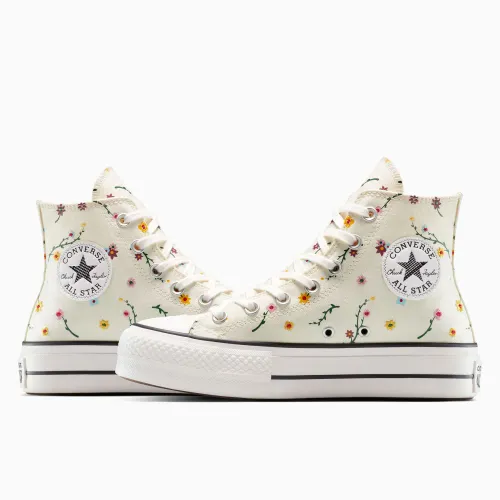 Converse Zapatillas Urbanas Mujer Ct As Lift Platform Embroidered Blooms