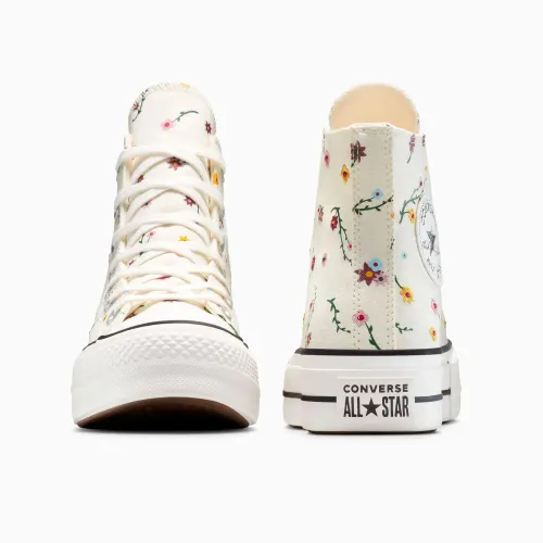 Converse Zapatillas Urbanas Mujer Ct As Lift Platform Embroidered Blooms