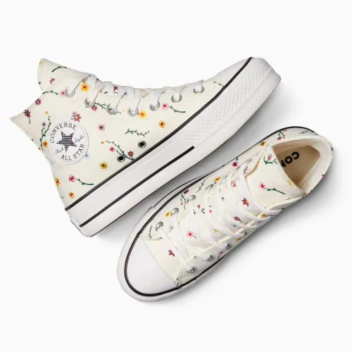 Converse Zapatillas Urbanas Mujer Ct As Lift Platform Embroidered Blooms