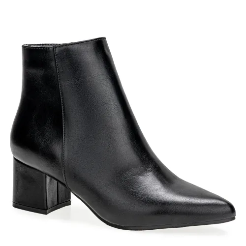 Platanitos Negro de Mujer modelo Botin Dama Bt Nena negros sintéticos mujer 2025091201492538893 Sintético Sintético