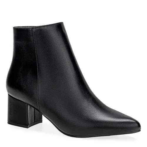 Platanitos Negro de Mujer modelo Botin Dama Bt Nena negros sintéticos mujer 2025091201492538893 Sintético Sintético