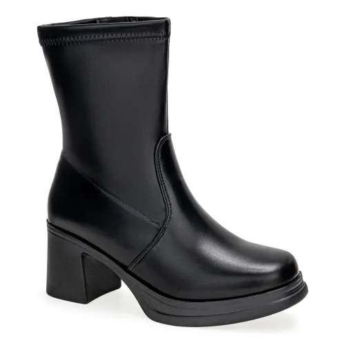 Platanitos Negro de Mujer modelo Botin Dama Bt Aleja negros sintéticos mujer 2025091215032507753 Sintético Sintético