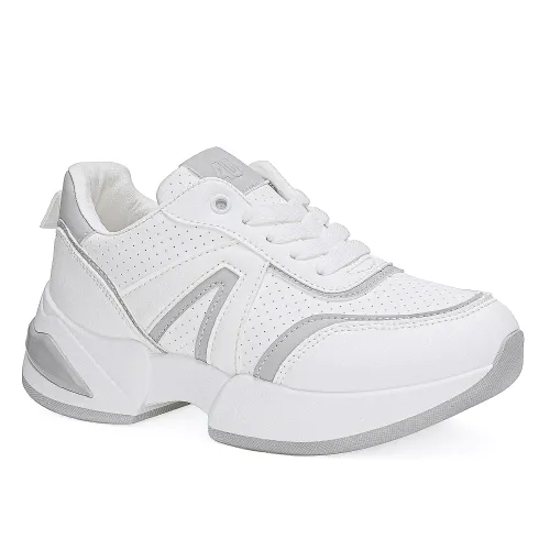 Just4u Blanco de Mujer modelo Zapatilla Dama Z Daisy blancos celestes sintéticos mujer 2025091220031322307 Sintético Sintético