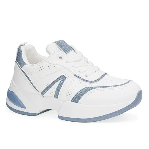 Just4u Blanco de Mujer modelo Zapatilla Dama Z Daisy blancos grises sintéticos mujer 2025091220031322325 Sintético Sintético