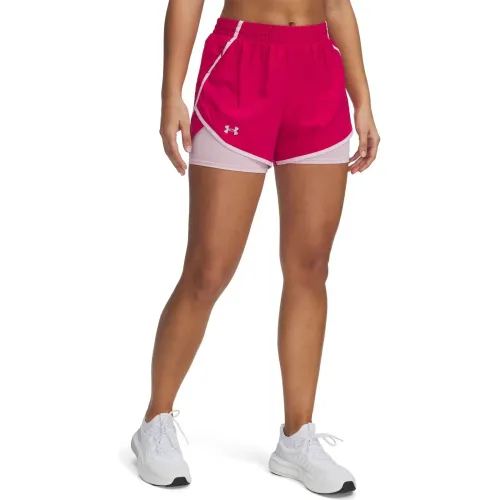 Mujer Under Armour Morado Short Running Mujer Fly By 2-In-1
