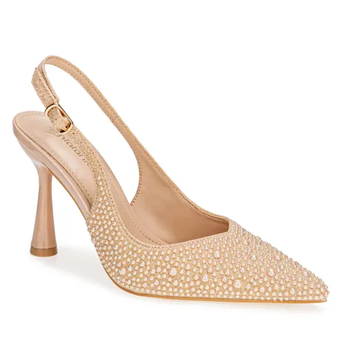 Platanitos Beige de Mujer modelo Calzado Fiesta Dama F Mercy beiges sintéticos mujer 2025091221532335598 Sintético Sintético