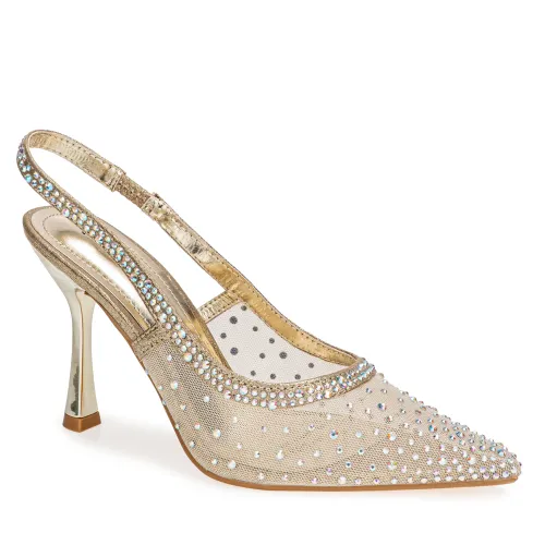 Platanitos Dorado de Mujer modelo Calzado Fiesta Dama F Shayla dorados sintéticos mujer 2025091221532335670 Sintético Sintético