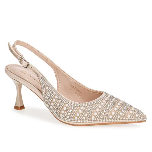 Platanitos Beige de Mujer modelo Calzado Fiesta Dama F Larisa pieles sintéticos mujer 2025091221532335724 Sintético Sintético