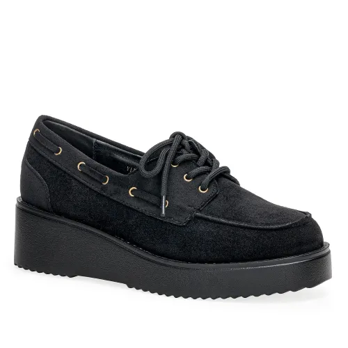 Platanitos Negro de Mujer modelo Mocasin Dama M Eliette negros sintéticos mujer 2025091221532335886 Sintético Sintético