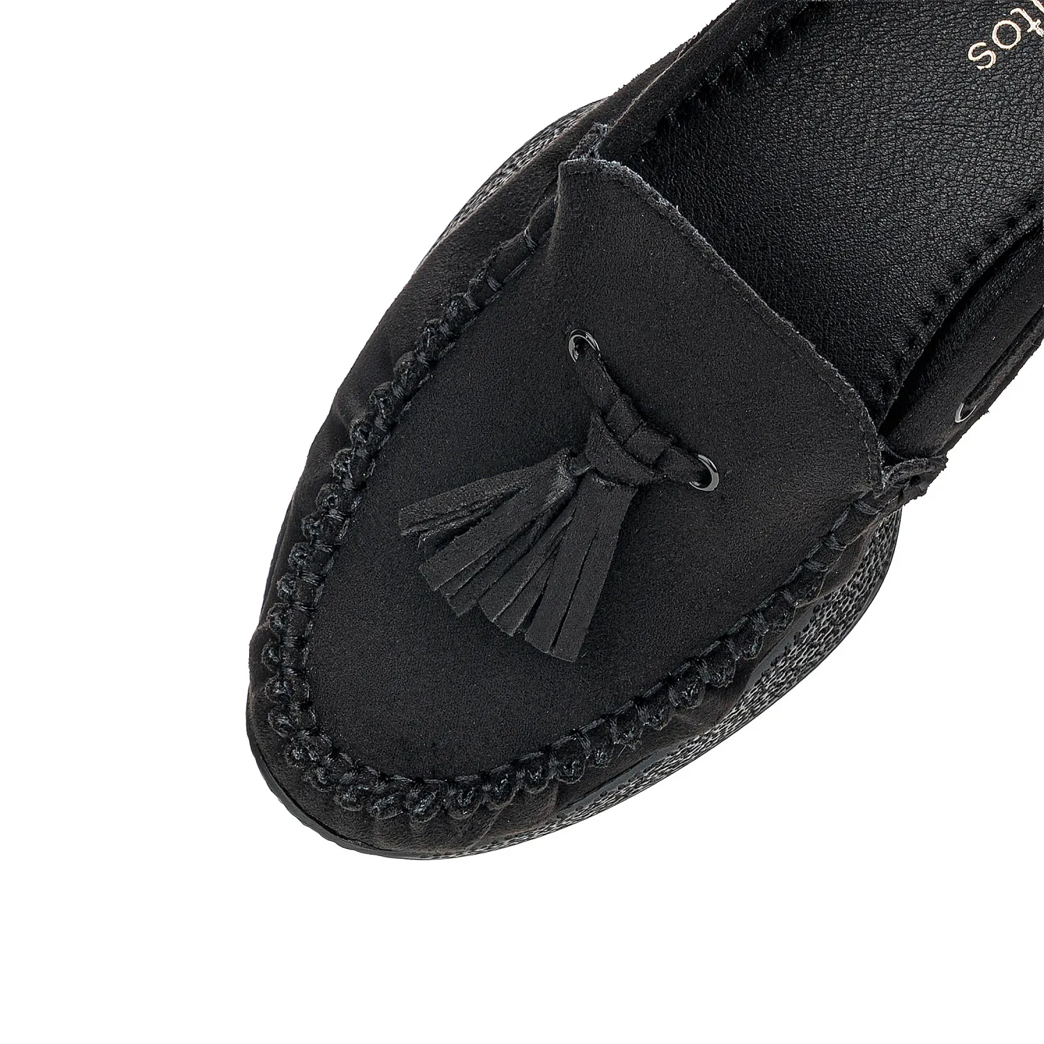 Platanitos Mocasin Platanitos Dama M Halime color negro | Platanitos