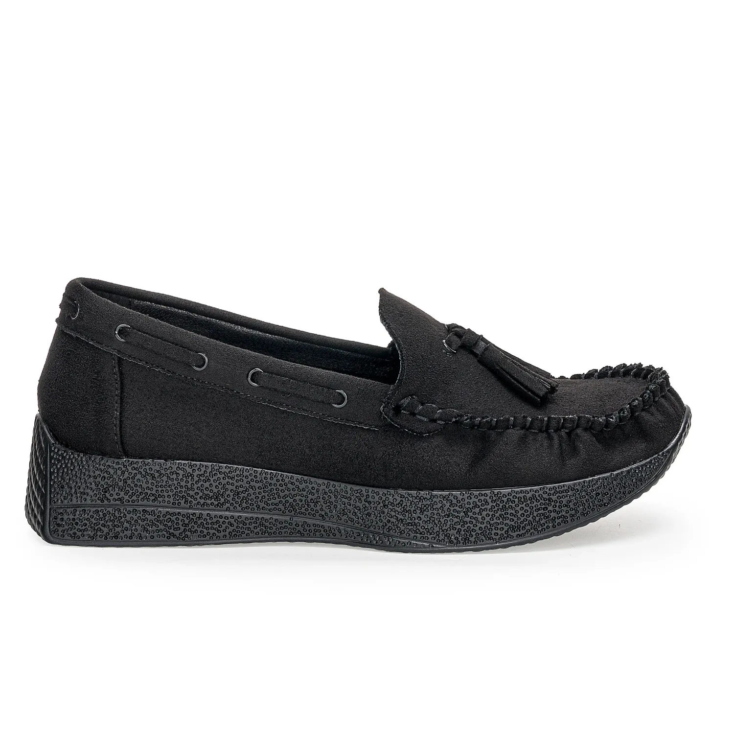 Platanitos Mocasin Platanitos Dama M Halime color negro | Platanitos