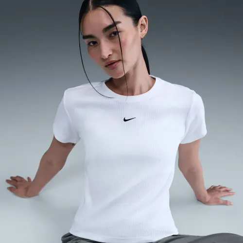 Mujer Nike Blanco Polo Sportswear Mujer Rib
