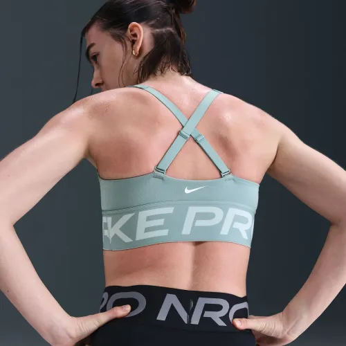 Nike Top Training Mujer Pro Indy Plunge Bold - Media Sujecion