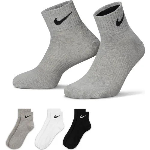 Hombre Mujer Nike Varios Medias Cortas Training Unisex Performance Lightweight Quarter - 3 Pares