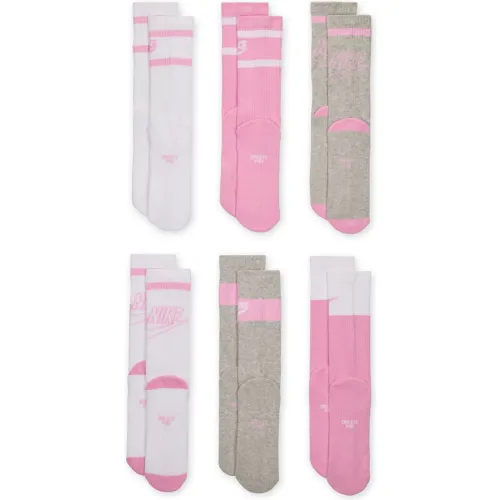 Nike Medias Largas Niños Everyday Cushioned Crew - 6 Pares