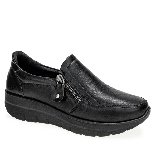 Platanitos Negro de Mujer modelo Calzado Dama Ct Yaril negros mujer 2025091519185697616 Cuero Sintético