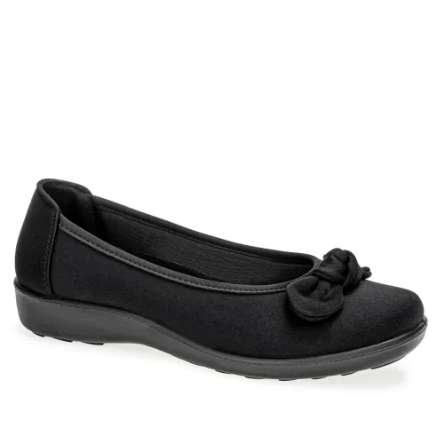 Platanitos Negro de Mujer modelo Calzado Dama Ct Rena negros mujer 2025091519185697652 Cuero Sintético