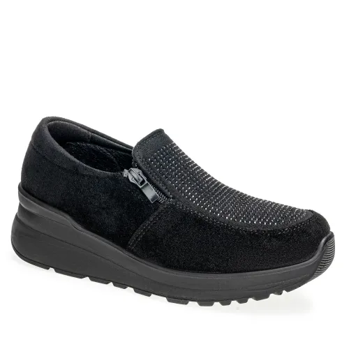 Platanitos Negro de Mujer modelo Calzado Dama Ct Tamy negros mujer 2025091519185697670 Cuero Sintético