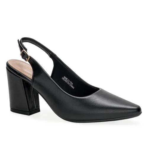 Platanitos Negro de Mujer modelo Calzado Vestir Dama Cv Tea negros sintéticos mujer 2025091521292956974 Sintético Sintético