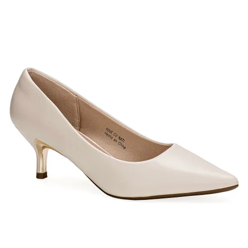 Platanitos Beige de Mujer modelo Calzado Vestir Dama Cv Nati beiges sintéticos mujer 2025091521292957100 Sintético Sintético