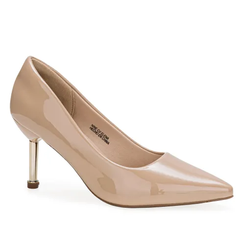 Platanitos Beige de Mujer modelo Calzado Vestir Dama Cv Elena pieles sintéticos mujer 2025091521292957352 Sintético Sintético