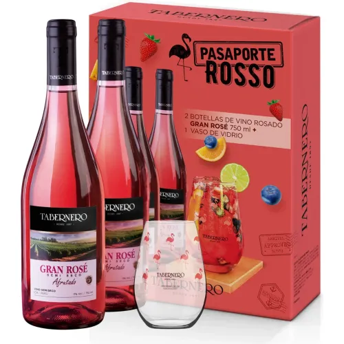 TABERNERO Varios modelo Pack Tabernero Pasaporte Rosso Vino Tinto Rose 2un + Vaso varios 2025091523091715293  