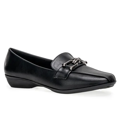 Platanitos Negro de Mujer modelo Mocasin Dama M Anto negros sintéticos mujer 2025091601552640979 Sintético Sintético
