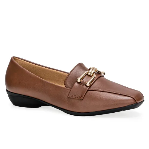 Platanitos Marron de Mujer modelo Mocasin Dama M Anto marrones sintéticos mujer 2025091601552640997 Sintético Sintético