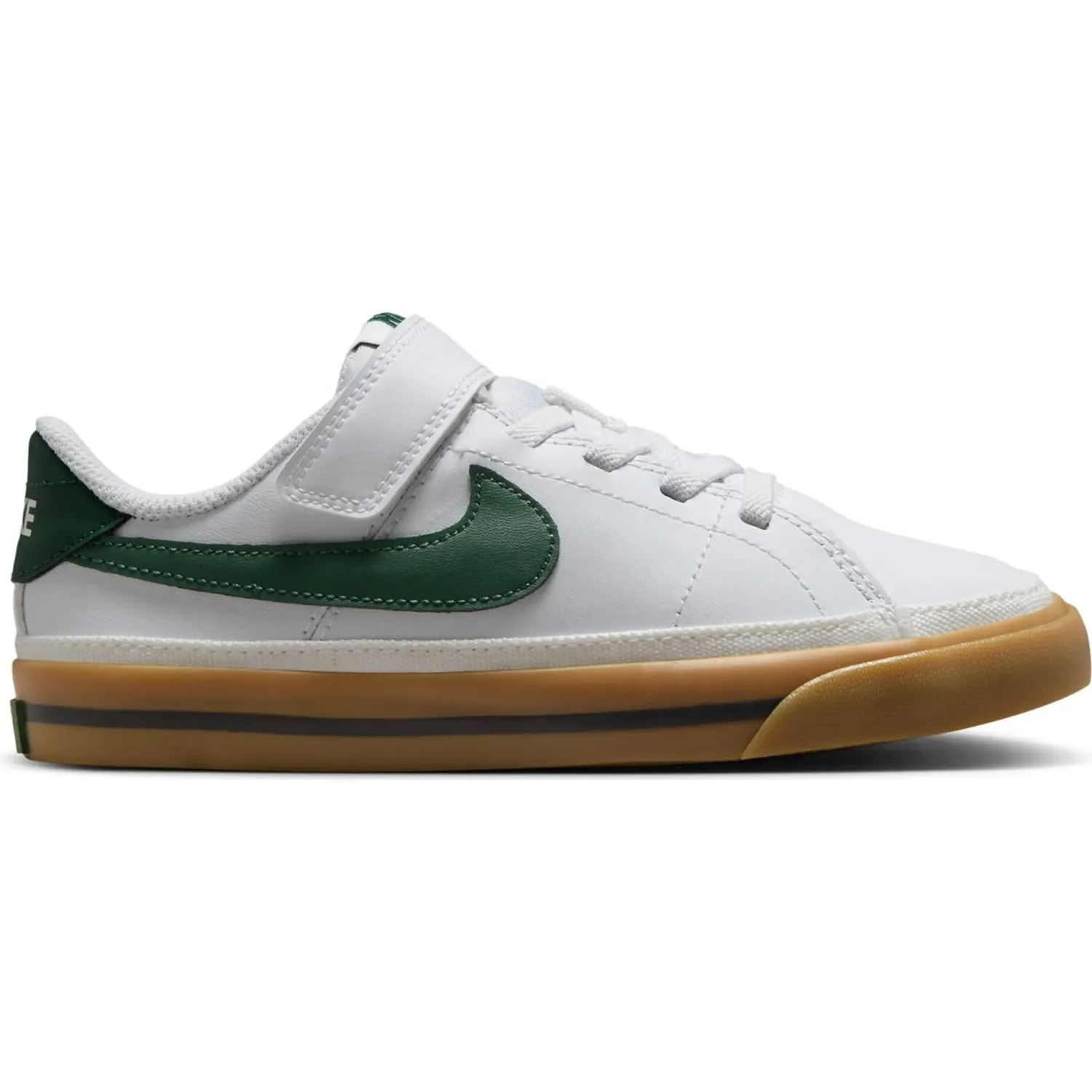 Zapatillas Nike Urbanas Niños Court Legacy color blanco / verde | Platanitos