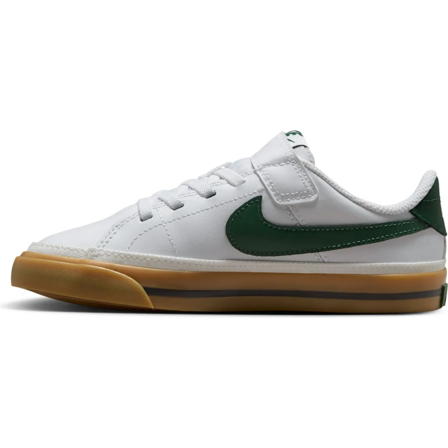 Zapatillas Nike Urbanas Niños Court Legacy color blanco / verde | Platanitos