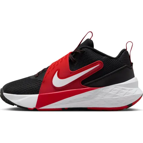 Nike Negro de Niña / Niño modelo Zapatillas De Basquet Juvenil Team Hustle D 12 negros rojos rojas roja textiles niña 2025091714493006526 Textil Eva