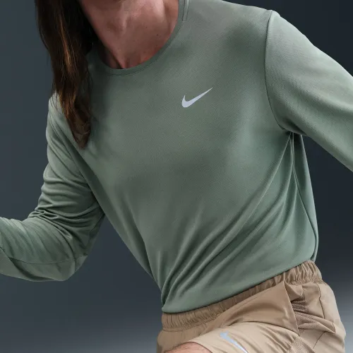 Nike Polo Manga Larga Running Hombre Dri-Fit Uv Miler