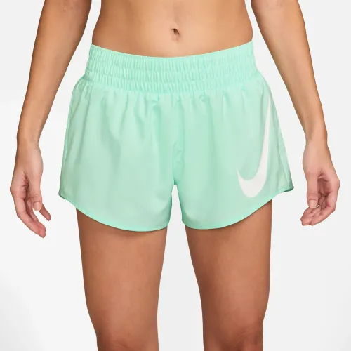 Mujer Nike Verde Short Running Mujer Dri-Fit One Swoosh Hbr 3in - Con Forro Interior