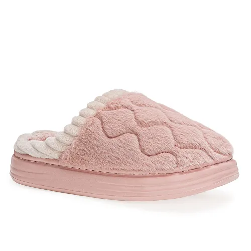 Platanitos Rosado de Mujer modelo Pantufla Dama P Nieve rosados textiles mujer 2025091812145666415 Textil Sintético