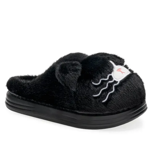 Platanitos Negro de Mujer modelo Pantufla Dama P Nala negros textiles mujer 2025091812145666523 Textil Sintético