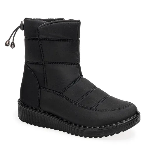 Platanitos Negro de Mujer modelo Botin Dama Bt Snstelle negros textiles mujer 2025091812145666571 Textil Sintético