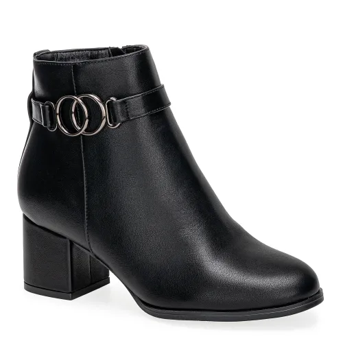 Platanitos Negro de Mujer modelo Botin Dama Bt Flavia negros sintéticos mujer 2025091812162679885 Sintético Sintético