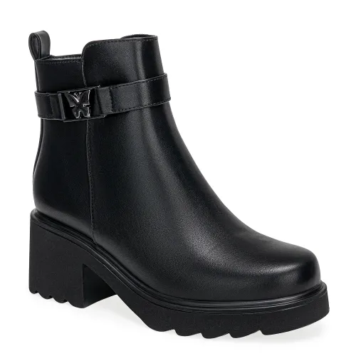 Platanitos Negro de Mujer modelo Botin Dama Bt Erita negros sintéticos mujer 2025091812162680077 Sintético Sintético