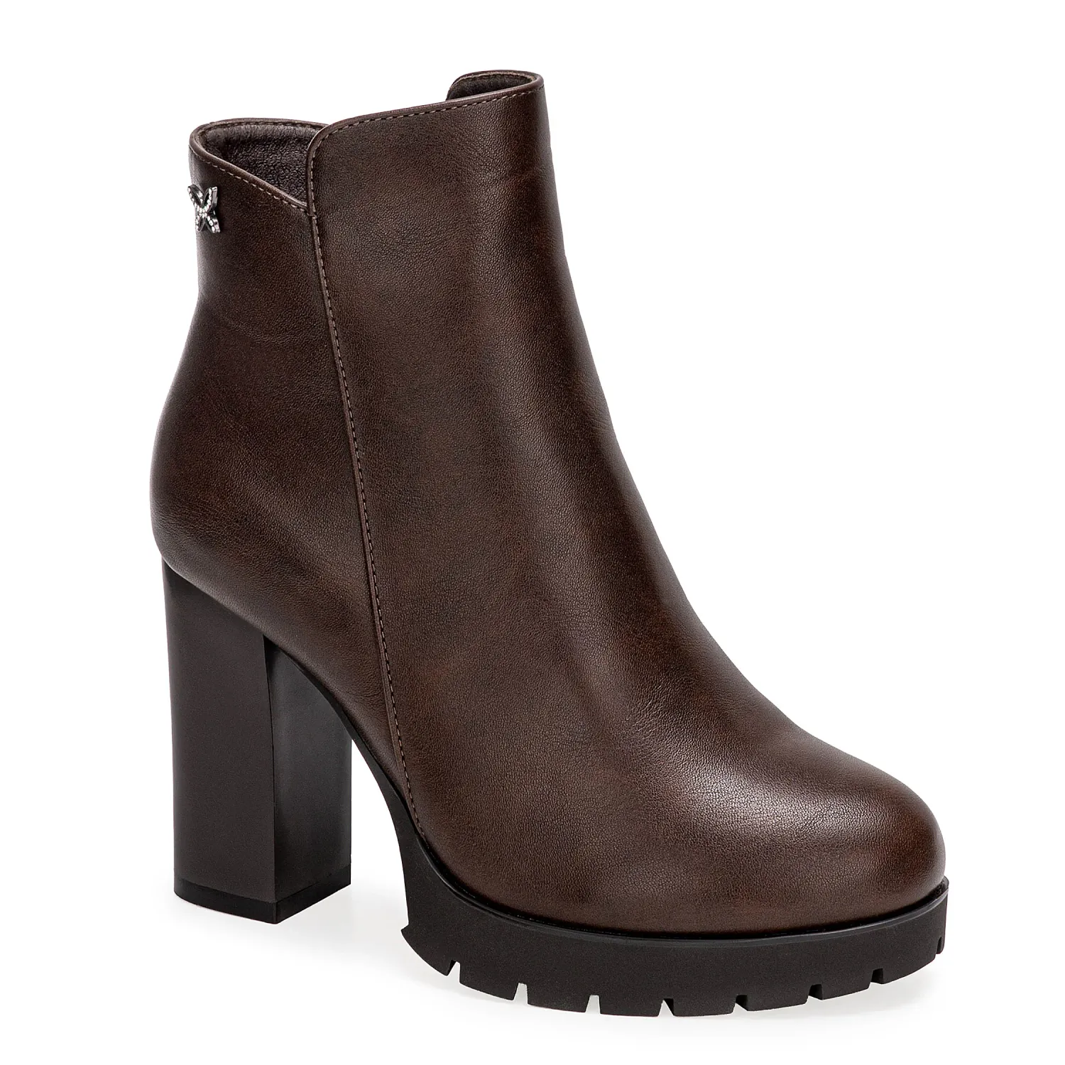 Platanitos Botin Platanitos Dama Btp Tini color marron oscuro. | Platanitos