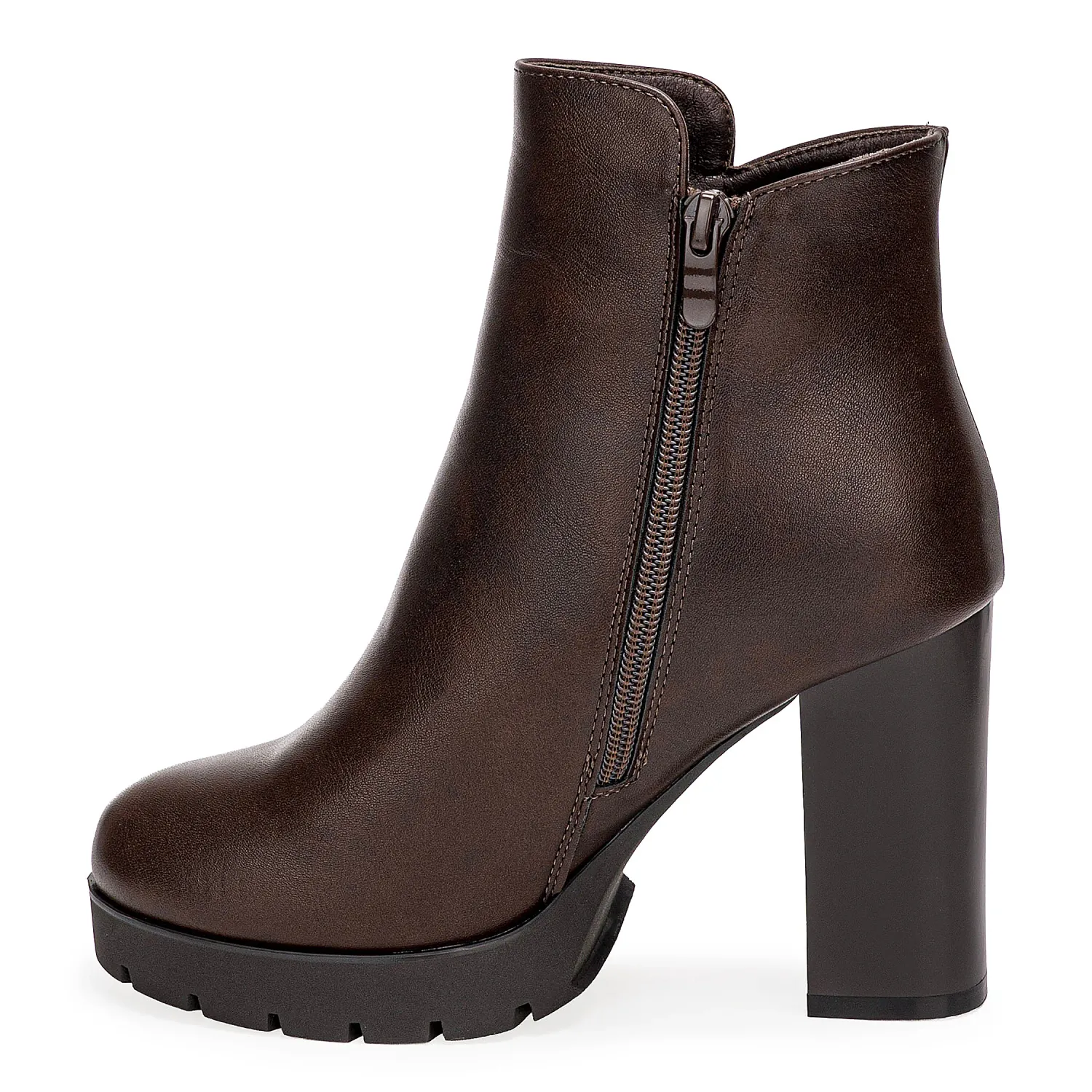 Platanitos Botin Platanitos Dama Btp Tini color marron oscuro. | Platanitos