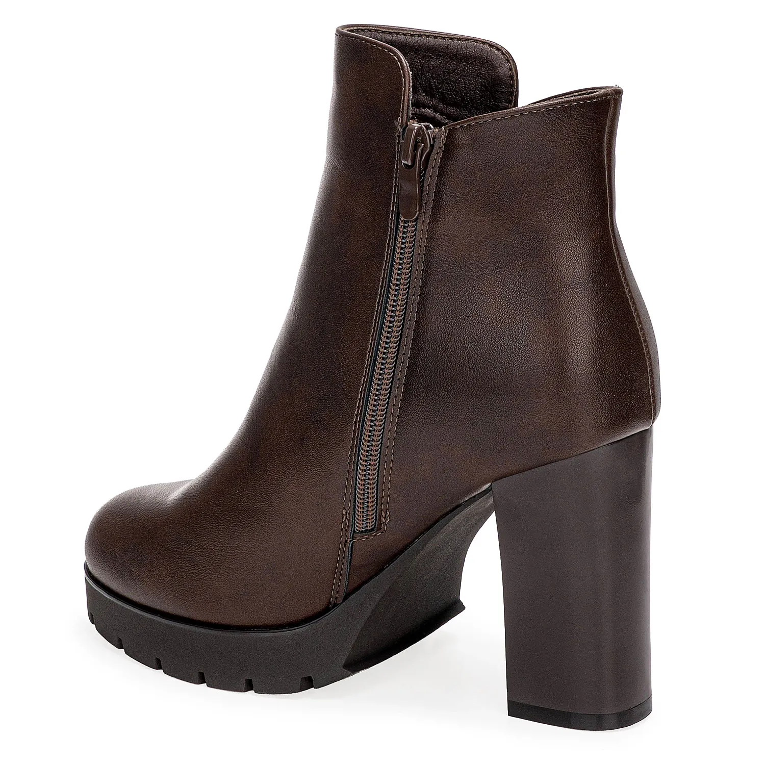 Platanitos Botin Platanitos Dama Btp Tini color marron oscuro. | Platanitos