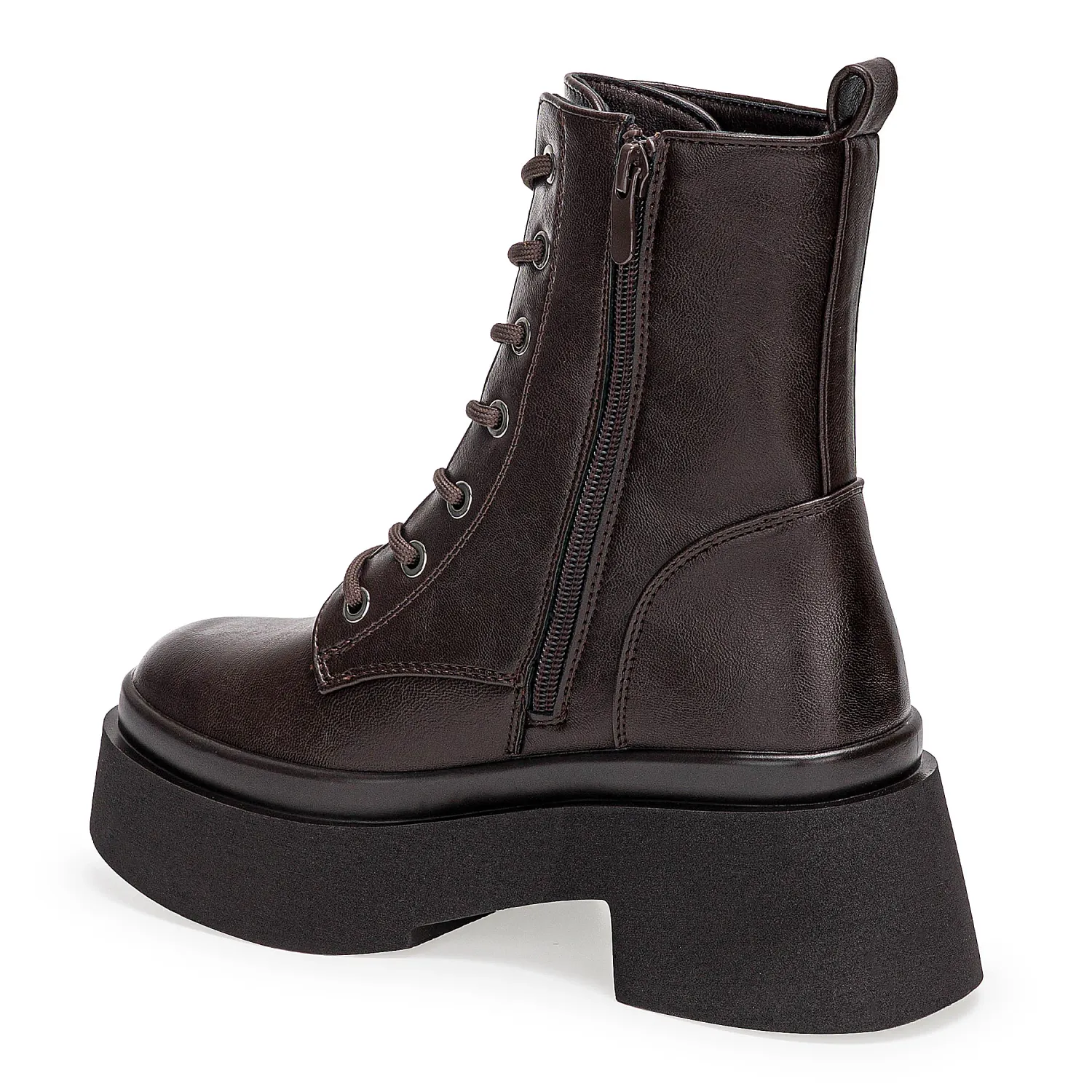 Botin Platanitos Dama Btchun Rock color marron oscuro. | Platanitos